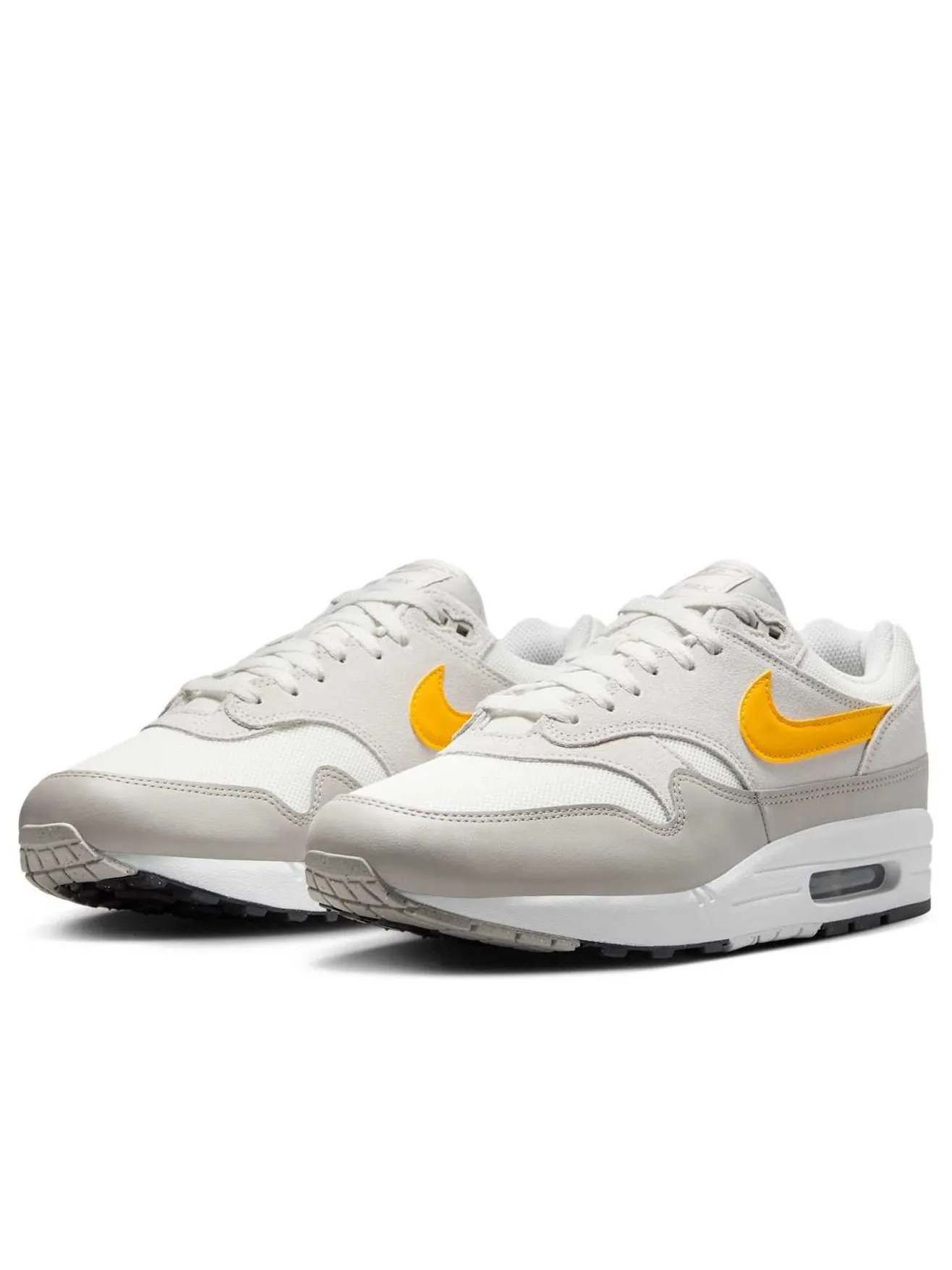Кроссовки Nike Air Max 1 Essential 'Vast Grey University Gold' — изображение 4 из 6, серый