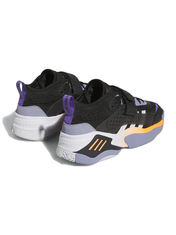 Кроссовки оригиналы стритбол 3 Adidas — изображение 4 из 4, черный/серый/фиолетовый