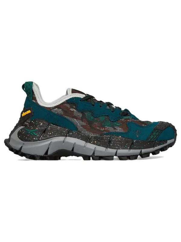 Кроссовки south2 west8 x zig kinetica 2 edge 'tenkara-tsuri' Reebok — изображение 2 из 4, зеленый/коричневый