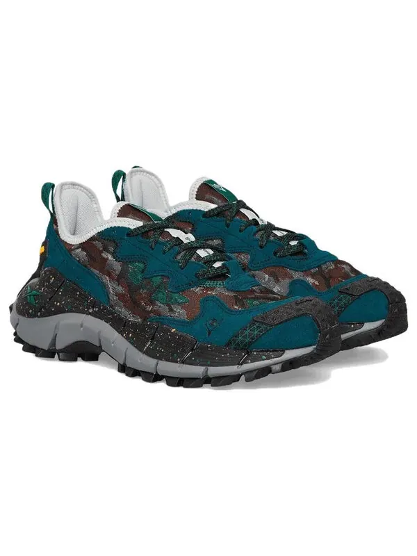 Кроссовки south2 west8 x zig kinetica 2 edge 'tenkara-tsuri' Reebok — изображение 3 из 4, зеленый/коричневый