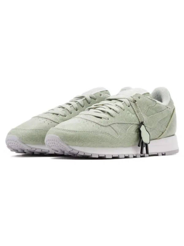 Кроссовки eames office x classic leather 'fiberglass pack - light sage' Reebok — изображение 3 из 4, зеленый
