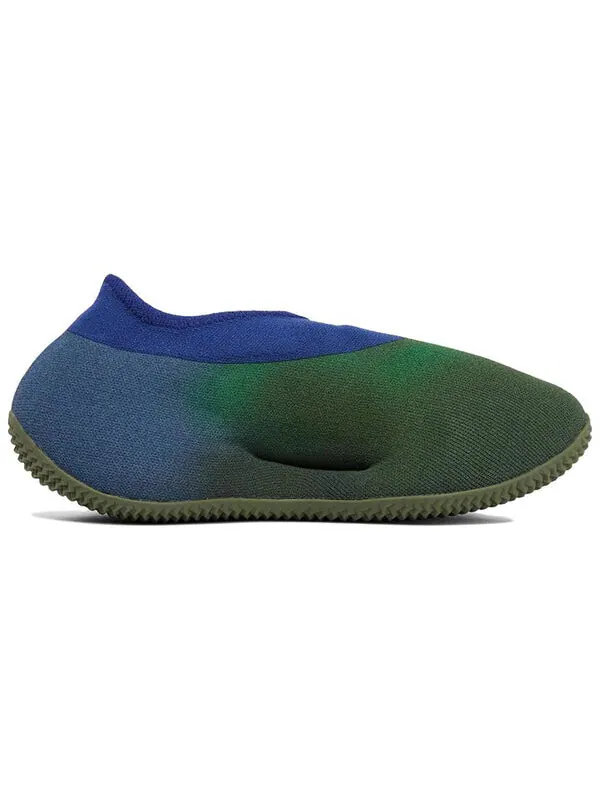 Кроссовки трикотажные беговые Adidas Yeezy — изображение 2 из 4, синий/зеленый
