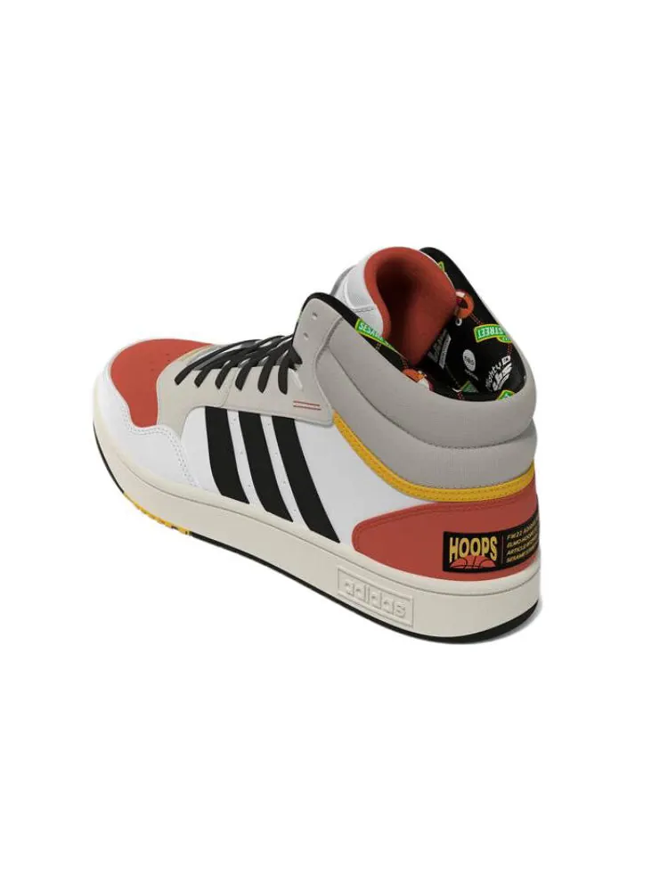 Кроссовки JF x adidas Hoops 3.0 Mid 'White Multicolor' — изображение 4 из 6, белый