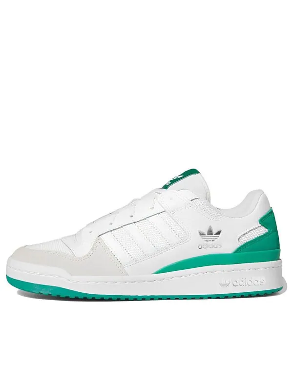 Кроссовки оригиналы форум низкие классические туфли Adidas — изображение 1 из 4, белый/белый/зеленый