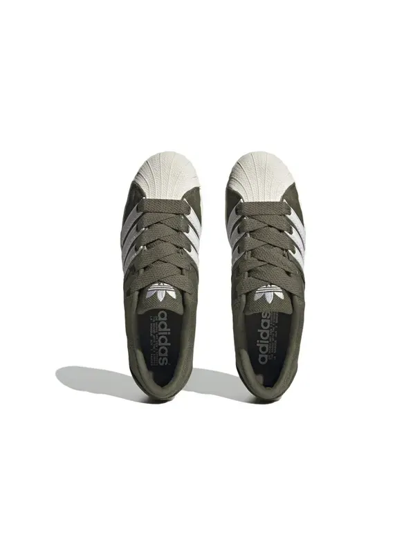 Кроссовки суперзвезда супермодифицированные Adidas — изображение 3 из 4, оливковый/белый/белый
