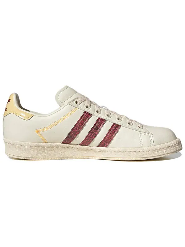 Кроссовки кампус колам Adidas — изображение 2 из 4, кремовый белый/оранжевый