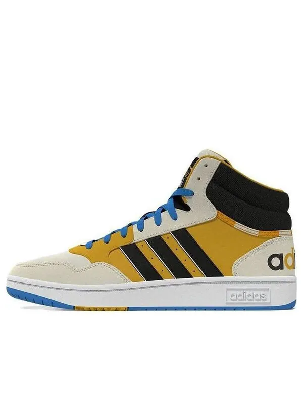 Кроссовки neo hoops 3.0 mid Adidas — изображение 1 из 4, желтый/синий/черный