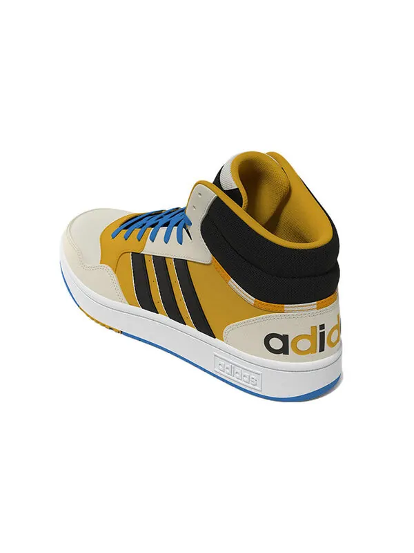 Кроссовки neo hoops 3.0 mid Adidas — изображение 4 из 4, желтый/синий/черный