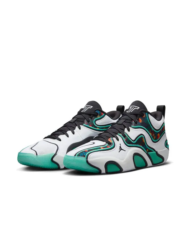 Кроссовки татум 3 пф Air Jordan — изображение 3 из 4, белый/черный/зеленый