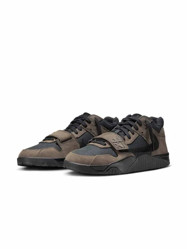Кроссовки x travis scott jumpman jack tr 'dark mocha' Air Jordan — изображение 3 из 4, темный/черный