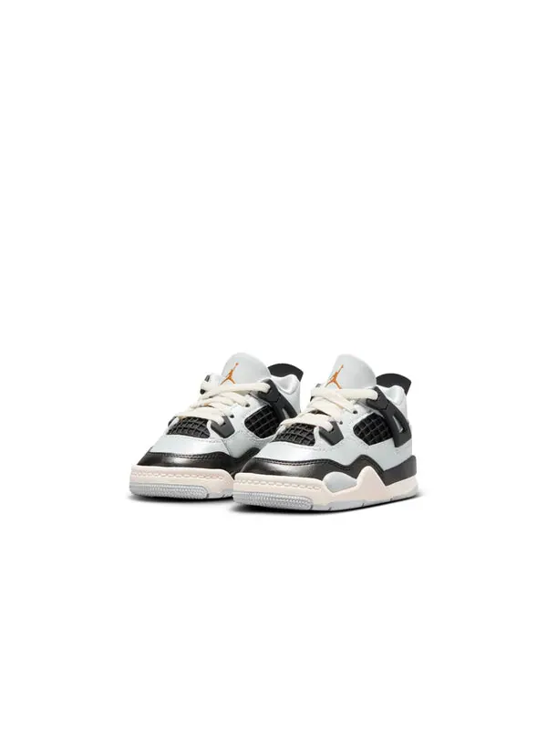 Кроссовки 4 retro 'platinum gold' Air Jordan — изображение 2 из 4, белый/черный