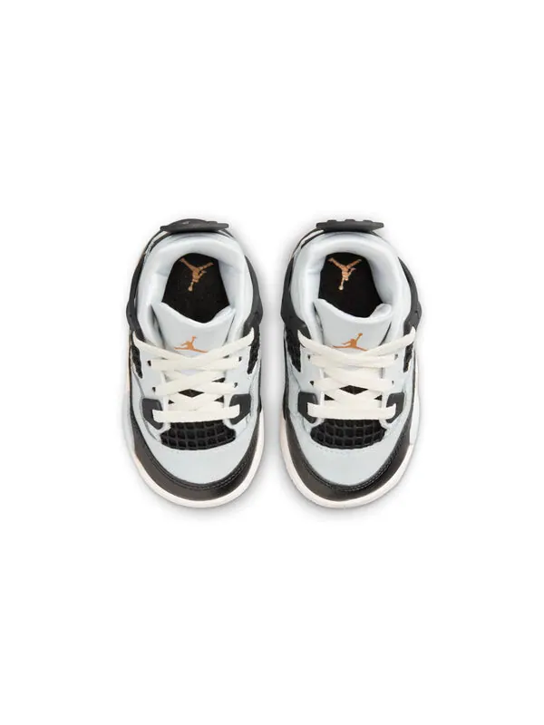 Кроссовки 4 retro 'platinum gold' Air Jordan — изображение 3 из 4, белый/черный
