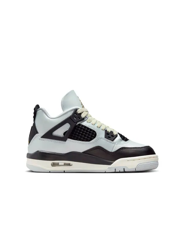 Кроссовки 4 retro 'pure platinum' Air Jordan — изображение 2 из 4, белый/черный