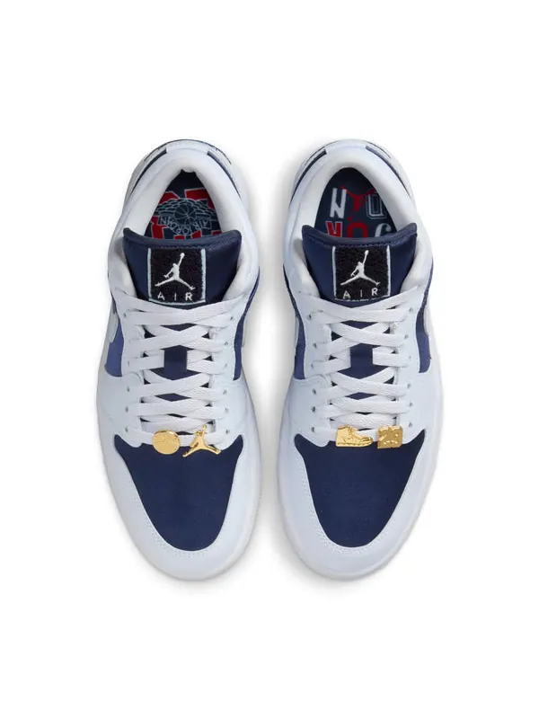 Кроссовки 1 low se 'football grey white gym red midnight navy' Air Jordan — изображение 4 из 4