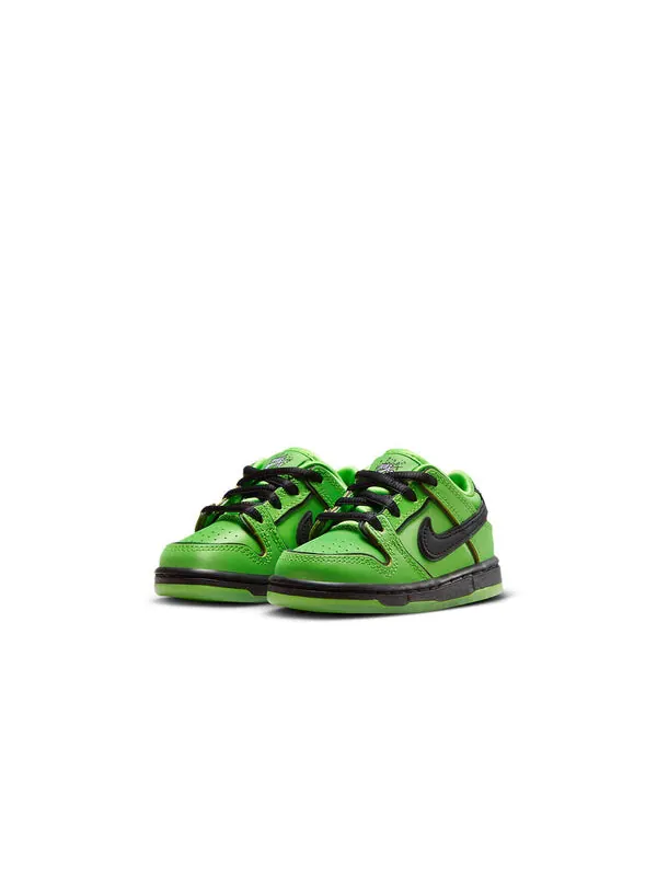 Кроссовки x the powerpuff girls sb dunk low pro qs Nike — изображение 3 из 4, зеленый/черный/розовый