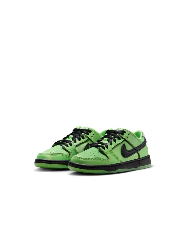 Кроссовки (PS) Nike x The Powerpuff Girls SB Dunk Low Pro QS 'Buttercup' — изображение 3 из 4, зеленый/черный/розовый
