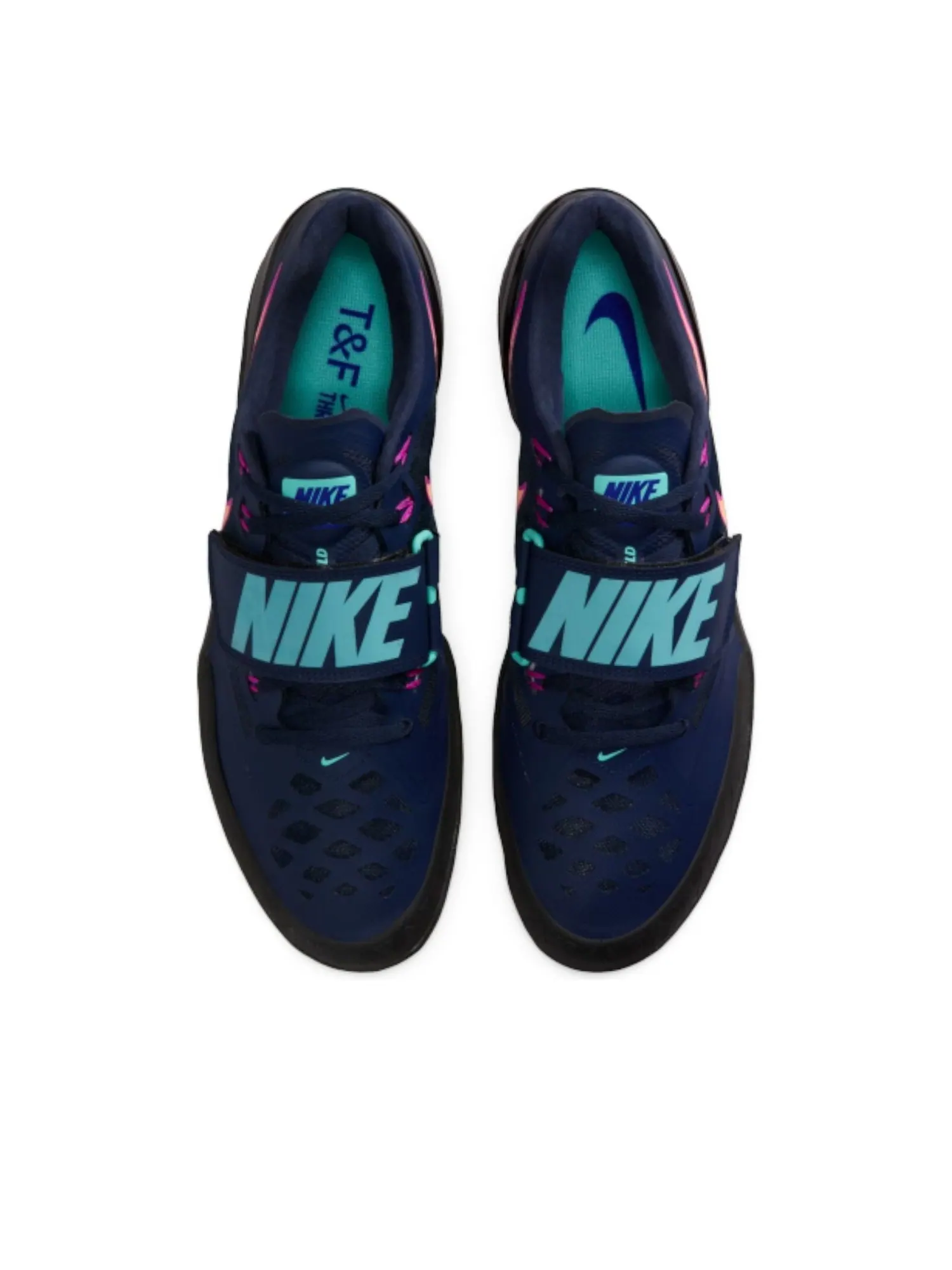 Кроссовки Nike Zoom Rotational 6 'Obsidian Orange Pulse Hyper Aqua' — изображение 2 из 6, темно-синий