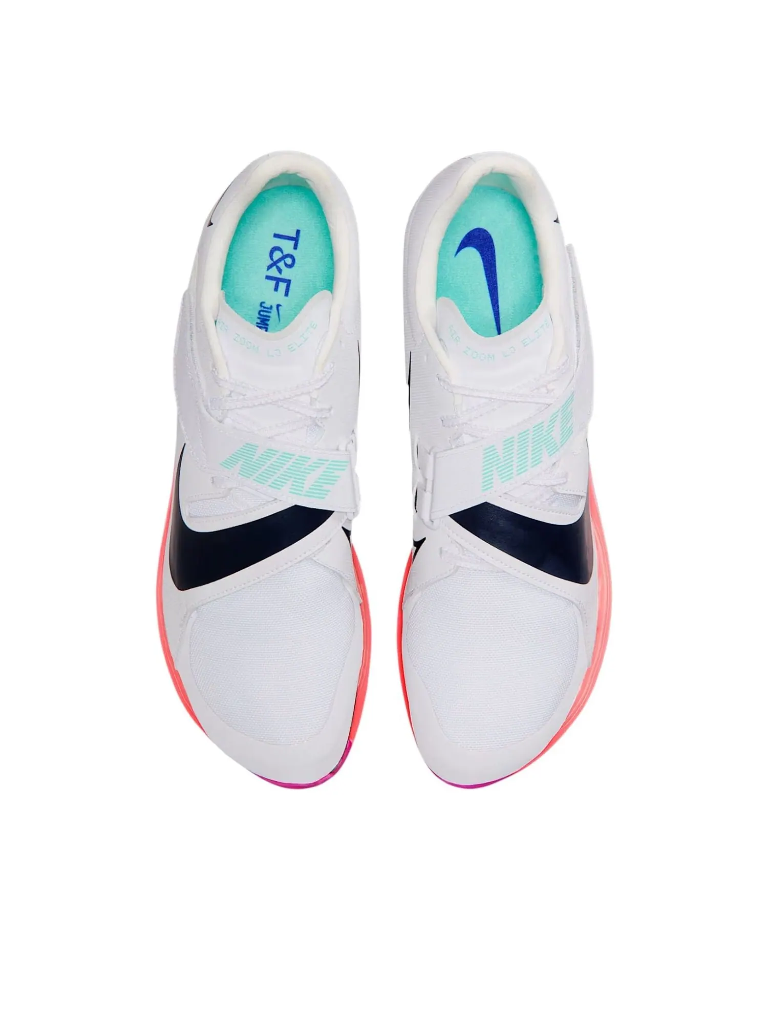 Кроссовки Nike Long Jump Elite 'White Bright Crimson' — изображение 2 из 5, белый