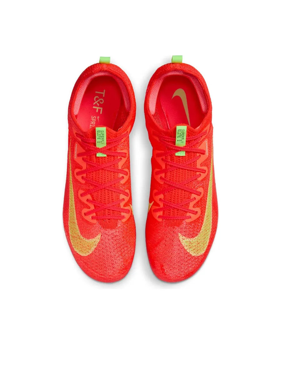 Кроссовки Nike Zoom Superfly Elite 2 'Bright Crimson Lime Blast' — изображение 4 из 6, красный