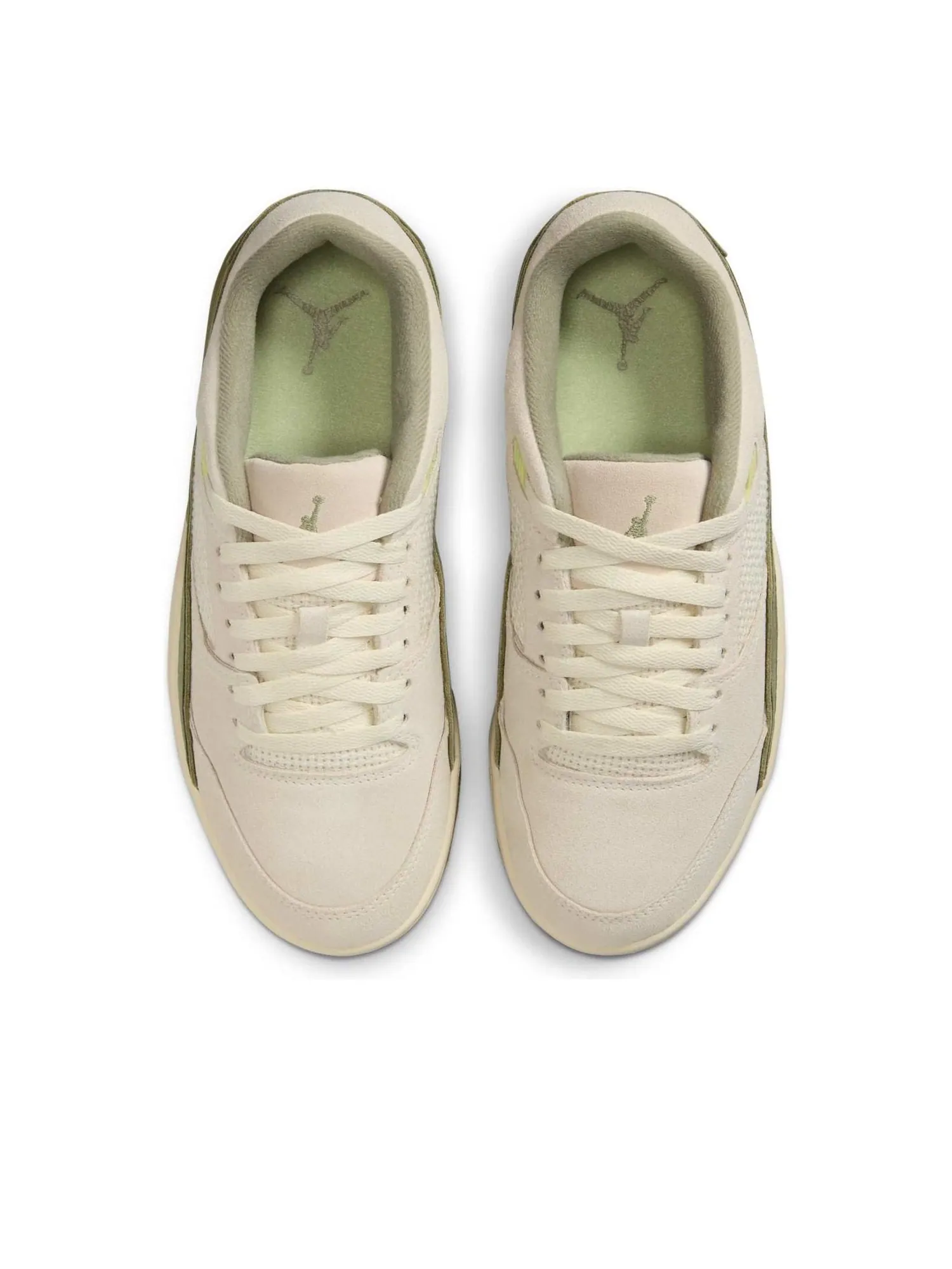 Кроссовки (WMNS) Air Jordan Flight Court 'Medium Khaki Green' — изображение 4 из 6, бежевый