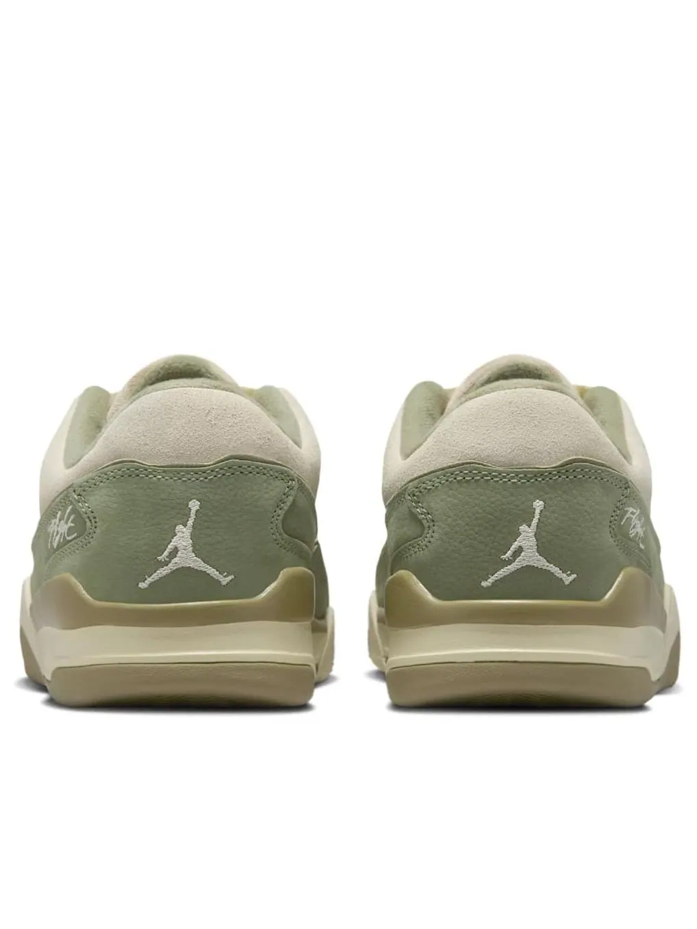 Кроссовки (WMNS) Air Jordan Flight Court 'Medium Khaki Green' — изображение 5 из 6, бежевый