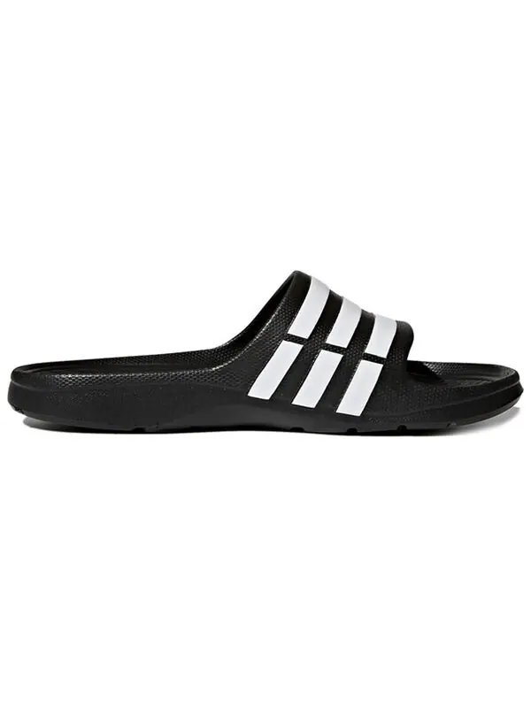 Кроссовки duramo slide 'black' Adidas — изображение 2 из 4, черный/белый