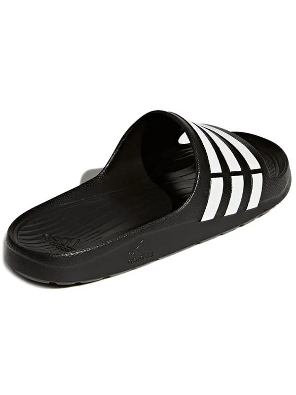 Кроссовки duramo slide 'black' Adidas — изображение 4 из 4, черный/белый