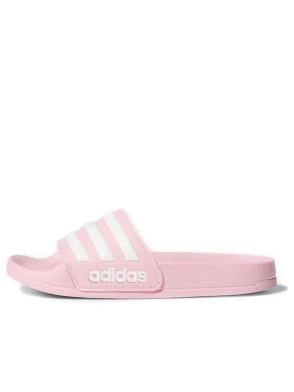 Тапочки adilette душевые слайды j Adidas — изображение 1 из 4, розовый/синий