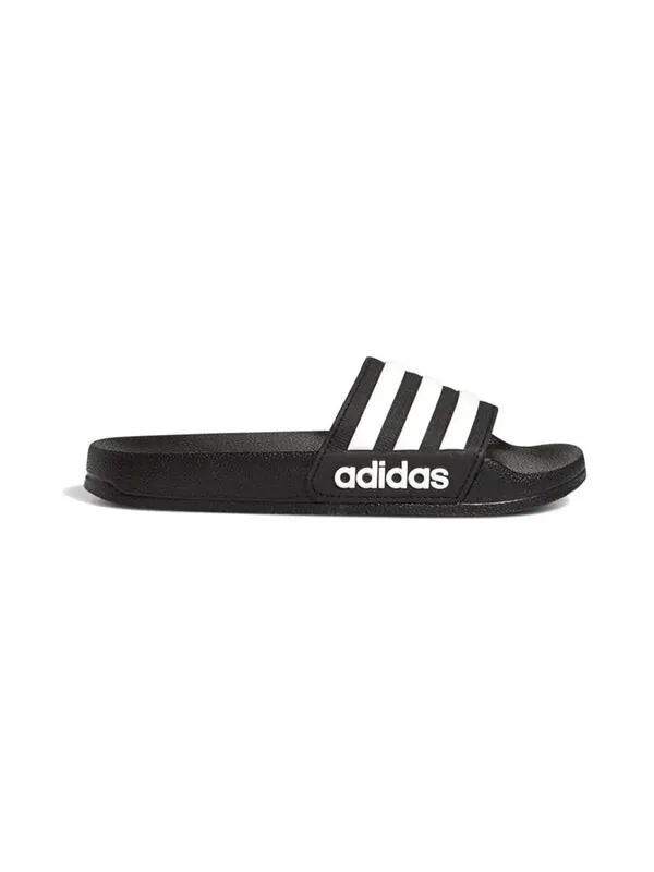 Тапочки adilette душевые слайды j Adidas — изображение 2 из 4, черный