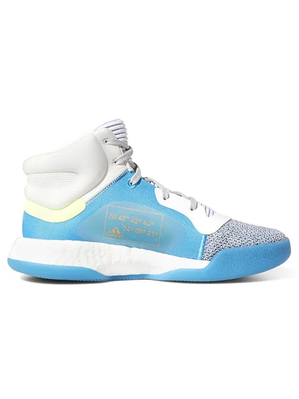 Кроссовки Marquee Boost J Adidas — изображение 2 из 4, синий/серый