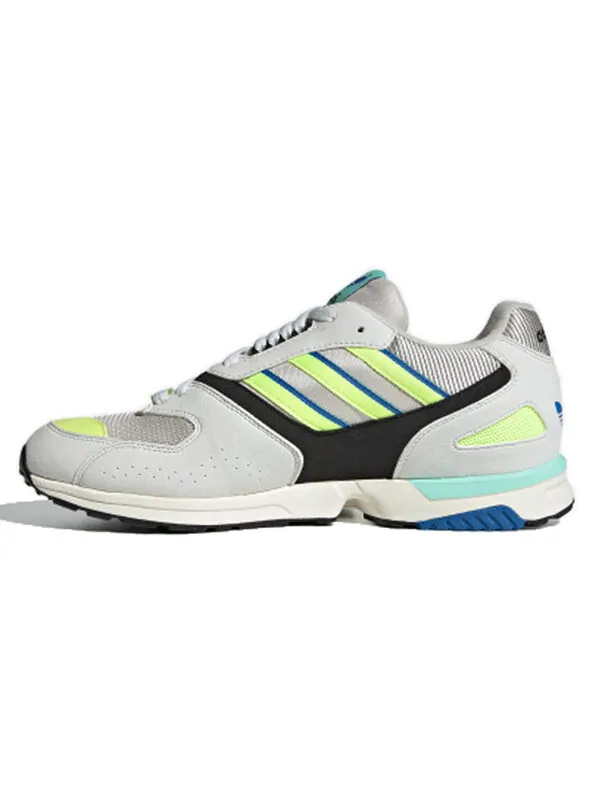 Кроссовки zx 4000 og 'white solar yellow' Adidas — изображение 2 из 4, белый