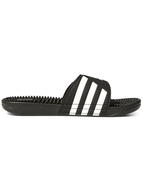 Тапочки adissage slides 'black white' Adidas — изображение 2 из 4, черный