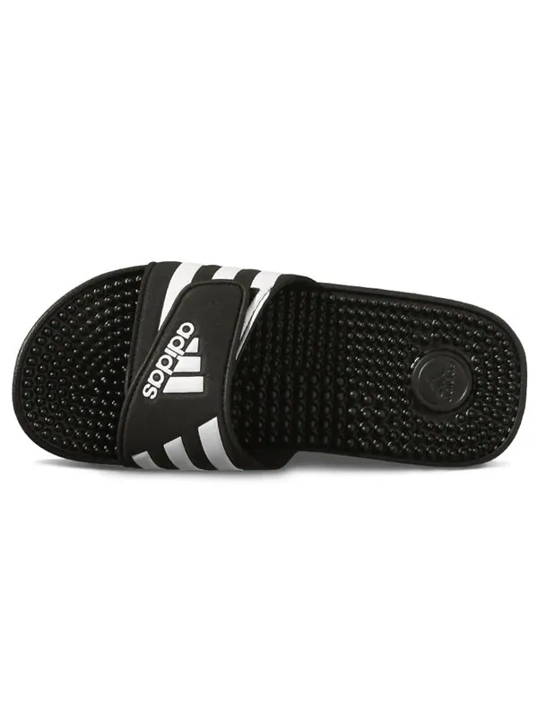 Тапочки adissage slides 'black white' Adidas — изображение 4 из 4, черный