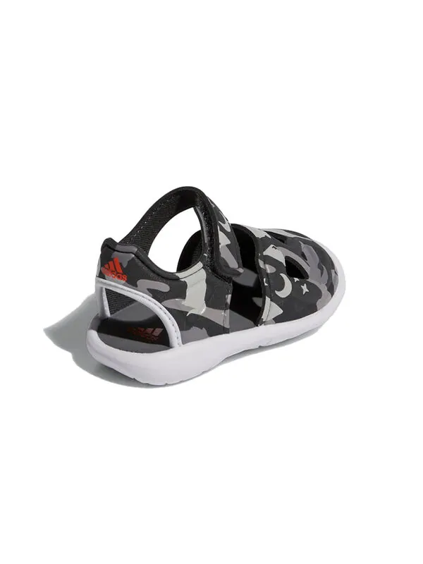 Сандалии fortaswim 2 i камуфляжные сандалии Adidas — изображение 4 из 4, черный/серый/белый