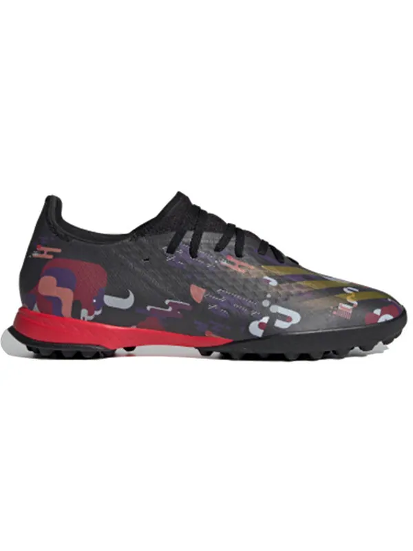 Кроссовки x ghosted.3 tf Adidas — изображение 2 из 4, черный/красный