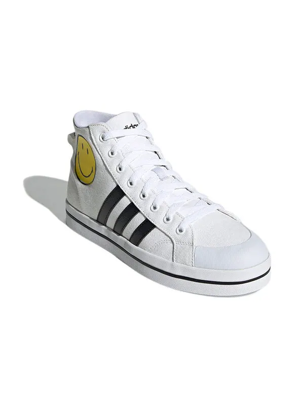 Кроссовки neo bravada mid smiley face Adidas — изображение 3 из 4, белый/желтый/черный