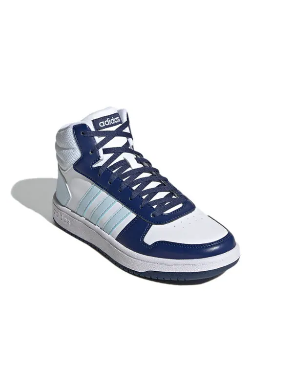Кроссовки neo hoops 2.0 средние Adidas — изображение 3 из 4, белый/синий