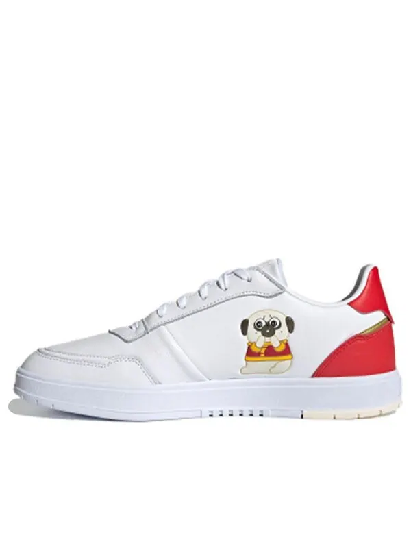 Кроссовки neo courtmaster красные Adidas — изображение 1 из 4, белый/красный