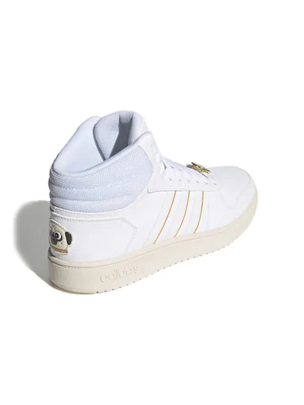 Кроссовки neo hoops 2.0 средние Adidas — изображение 4 из 4, белый/золотистый