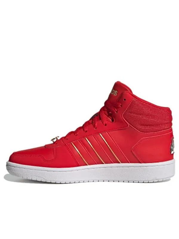 Кроссовки neo hoops 2.0 средние Adidas — изображение 1 из 4, красный/белый