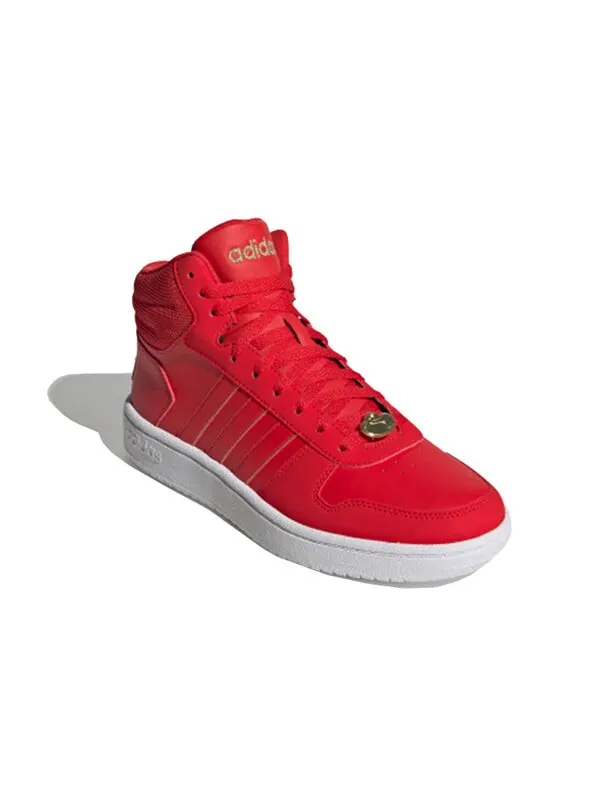 Кроссовки neo hoops 2.0 средние Adidas — изображение 3 из 4, красный/белый