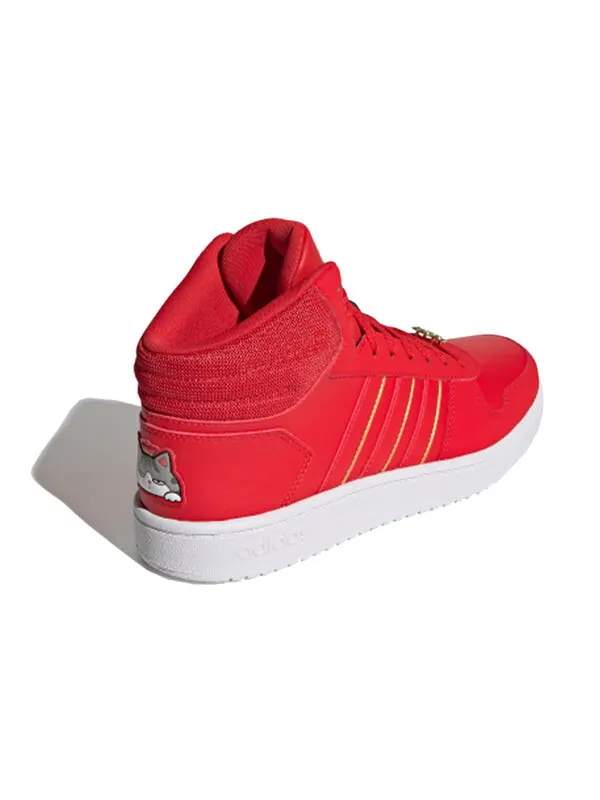 Кроссовки neo hoops 2.0 средние Adidas — изображение 4 из 4, красный/белый