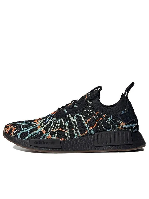 Кроссовки nmd_r1 primeknit Adidas — изображение 1 из 4, черный