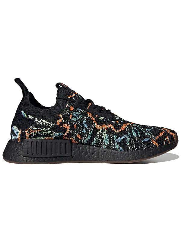 Кроссовки nmd_r1 primeknit Adidas — изображение 2 из 4, черный