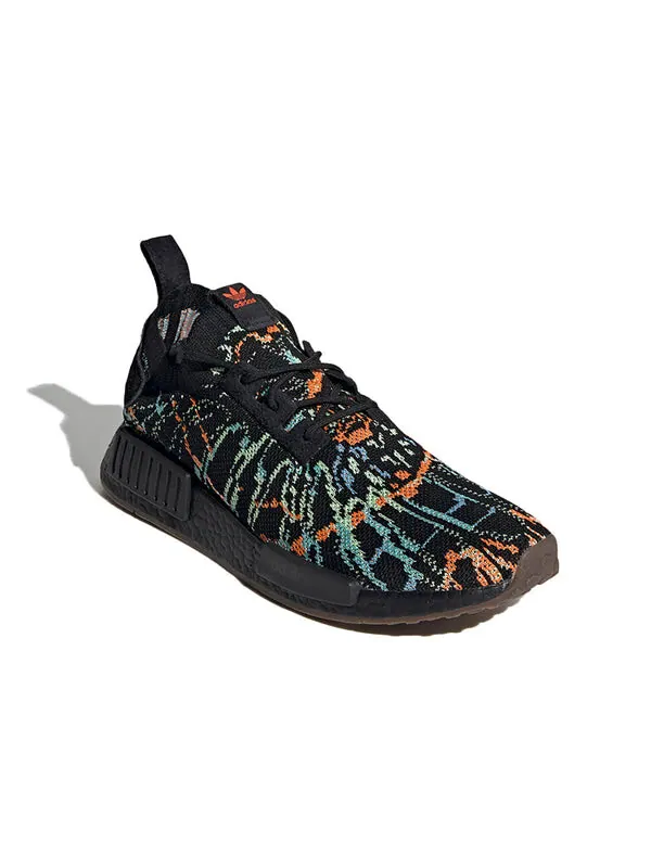 Кроссовки nmd_r1 primeknit Adidas — изображение 3 из 4, черный