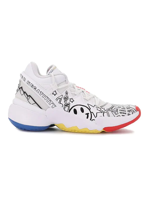 Кроссовки дон проблема №2 большие дети Adidas — изображение 2 из 4, белый