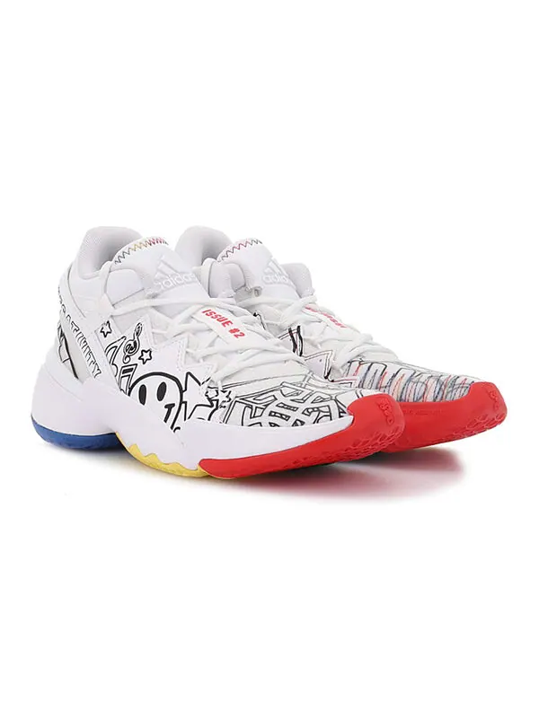 Кроссовки дон проблема №2 большие дети Adidas — изображение 3 из 4, белый