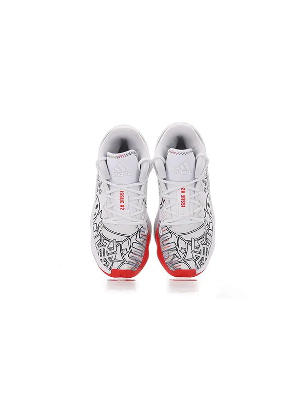 Кроссовки дон проблема №2 большие дети Adidas — изображение 4 из 4, белый