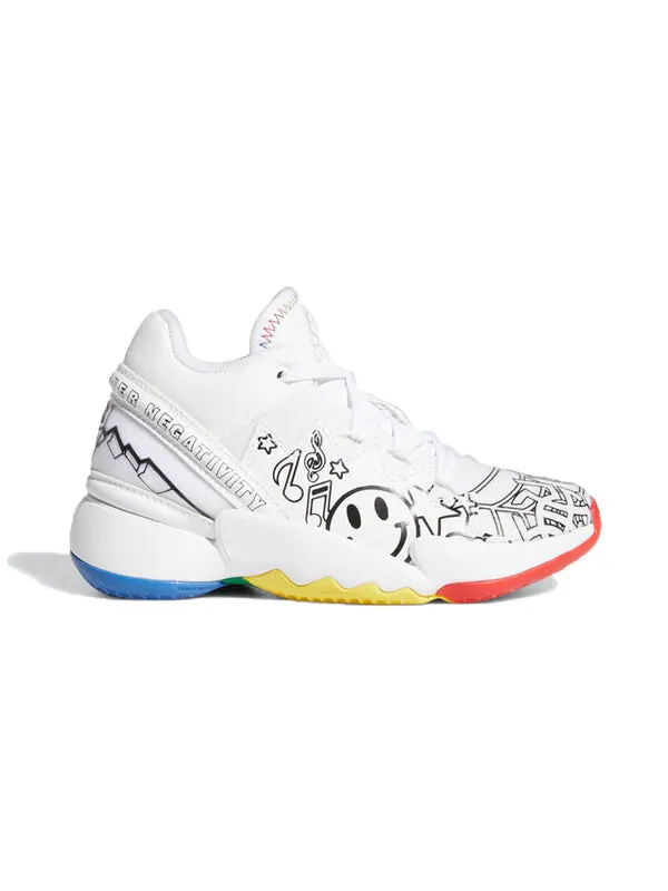 Кроссовки дон проблема №2 маленькие дети Adidas — изображение 2 из 4, белый