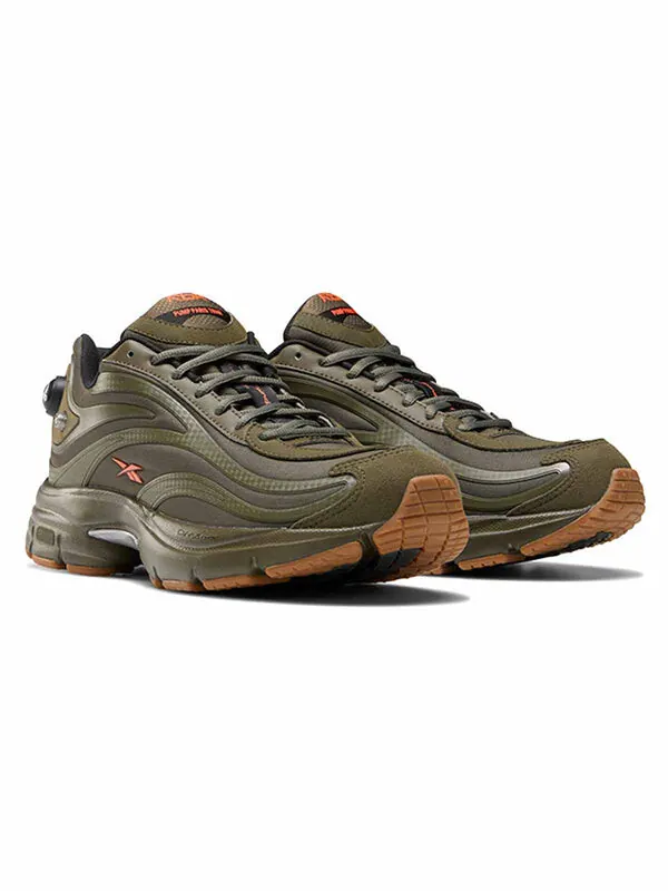 Кроссовки premier pump paris running shoes black/green Reebok — изображение 3 из 4, черный/зеленый